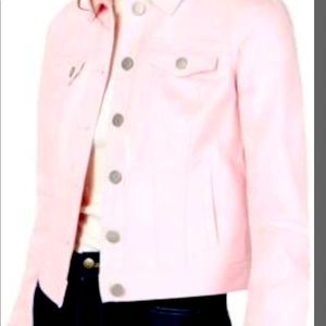 Maison Jules pink denim jacket in XL but is stretchy.